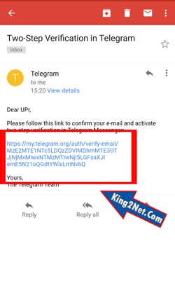 فعال کردن رمز دو مرحله ای در تلگرام دسکتاپ